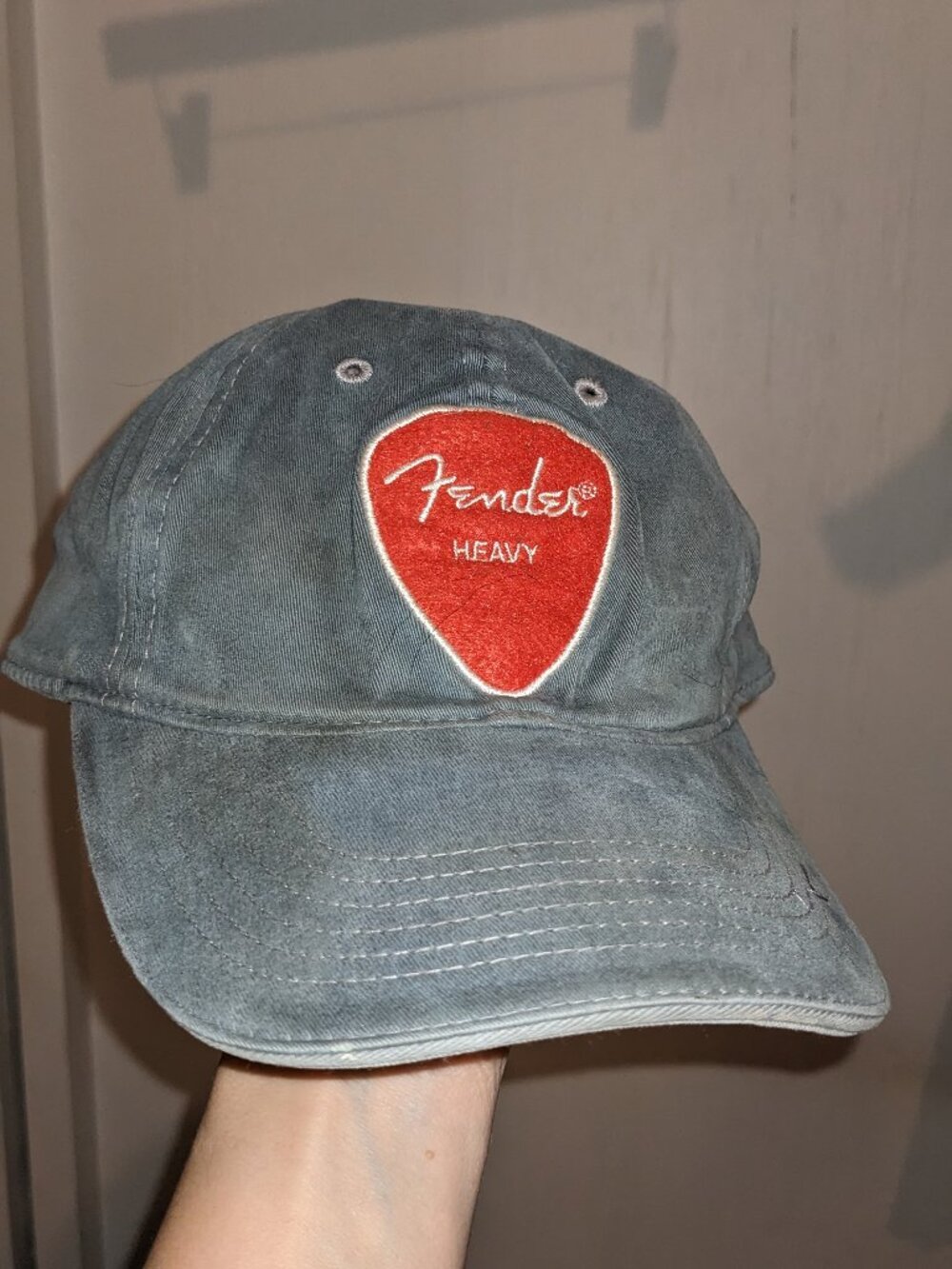 Vintage Fender Baseball Hat Cap Heavy Metal Rocker Guitar Lover